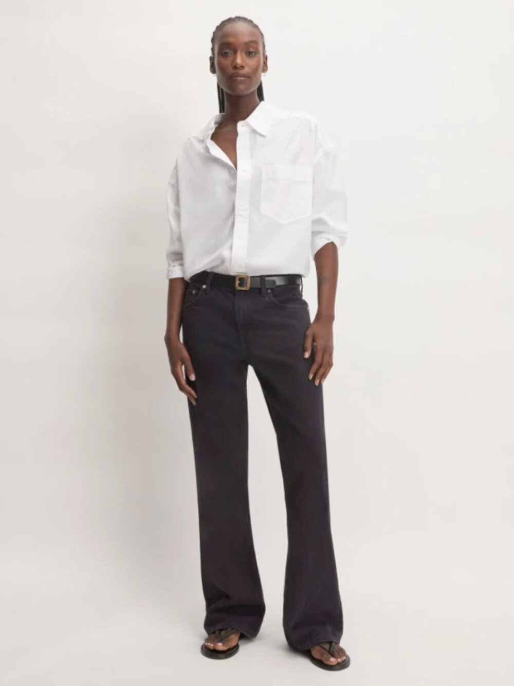 Everlane the slouch bootcut Jean size 30, black